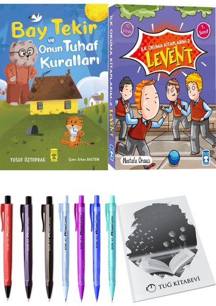İlk Okuma Kitaplarım 2 Levent 10 Kitap ve Bay Tekir ve Onun Tuhaf Kuralları 2li Set