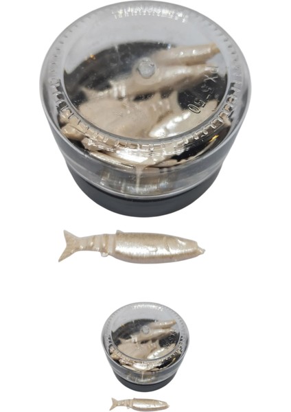 Renatcarp Trout Peynir (Cheese) Kokulu Özel Seri Yüzen Silikon Ringa Yavru Balık Alabalık Yemi (Beyaz Glow)
