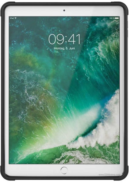 Noktaks - iPad 6.nesil 9.7.inç 2018 A1893-A1954 - Kılıf Koruyucu El Tutmalı Defens Tablet Kılıf - Siyah-Gri fiyatları