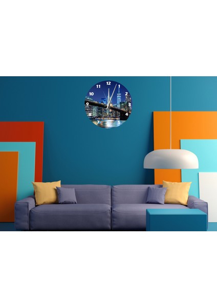 Aoyego 30 x 30 cm Akrilik Dekoratif Modern Duvar Saati