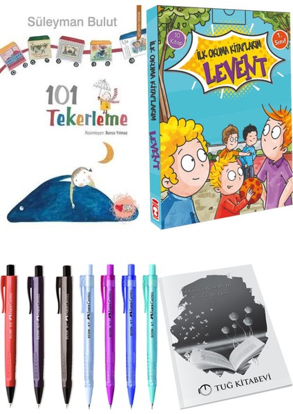 İlk Okuma Kitaplarım Levent 1 10 Kitap ve 101 Tekerleme 2li Set
