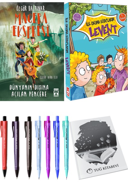 İlk Okuma Kitaplarım Levent 1 10 Kitap ve Gelecek Ekspresi Dünyanın Dışına Açılan Pencere 2li Set