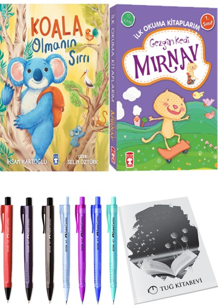 İlk Okuma Kitaplarım Gezgin Kedi Mırnav 10 Kitap ve Koala Olmanın Sırrı 2li Set