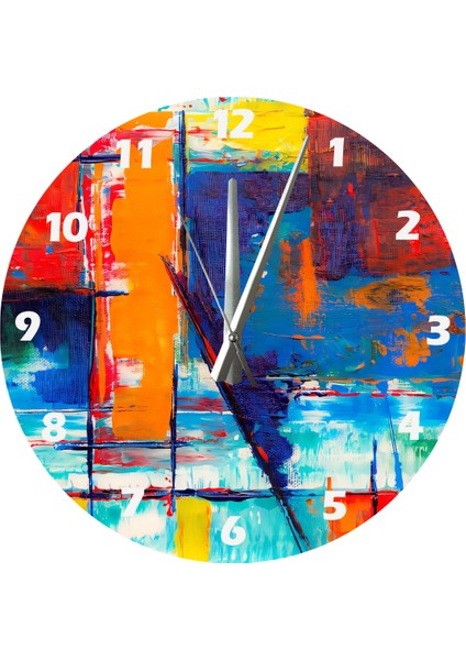 Tuval ve Renkler 30 x 30 cm Akrilik Dekoratif Modern Duvar Saati fiyatları