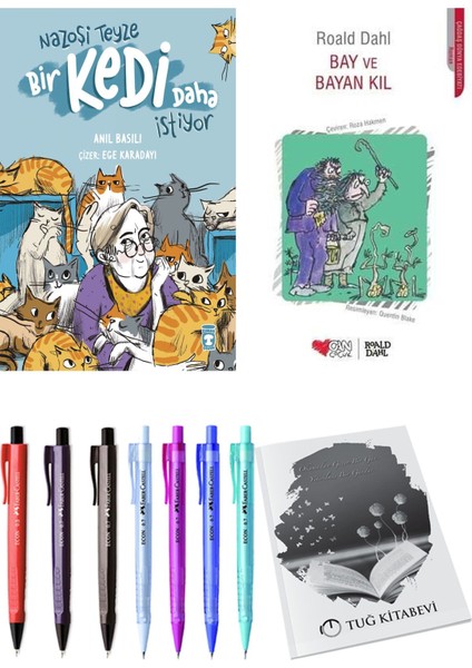 Bay ve Bayan Kıl ve Nazoşi Teyze Bir Kedi Daha Istiyor 2li Set