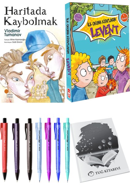 İlk Okuma Kitaplarım Levent 1 10 Kitap ve Haritada Kaybolmak 2li Set