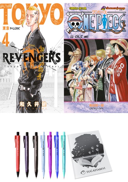 Tokyo Revengers 4 ve One Piece 22 2li Set