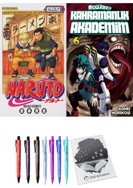 Naruto 16 ve Kahramanlık Akademim 6 2li Set