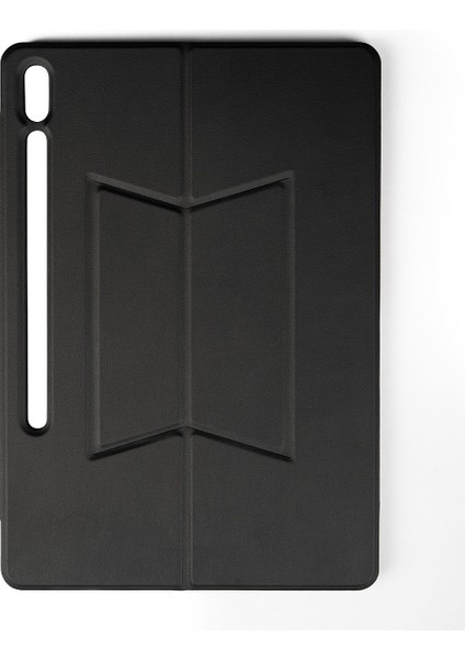 Noktaks - Galaxy Tab S9+ Plus 12.4.inç SM-X810 - Kılıf Klavyeli Standlı Bluetooh Bağlantılı Kılıf - Siyah