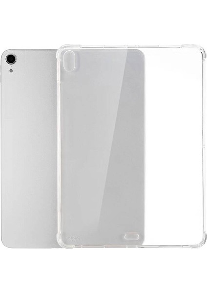 Noktaks - iPad Air 11 M2 2024 A2902-A2903-A2904 - Kılıf Köşe Korumalı Anti Shock Silikon Kapak - Şeffaf