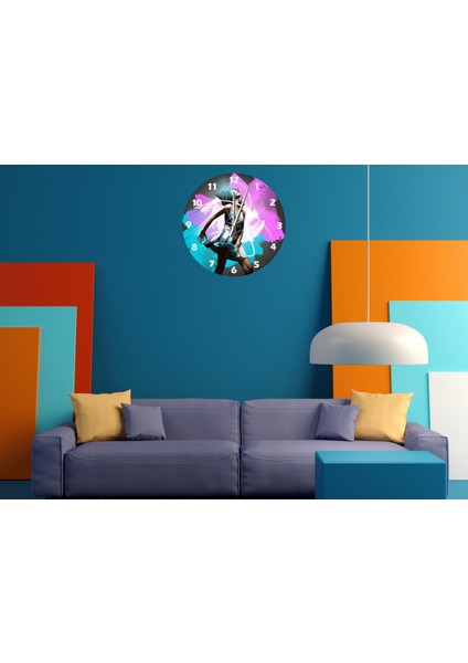 Çılgınlık 30 x 30 cm Akrilik Dekoratif Modern Duvar Saati