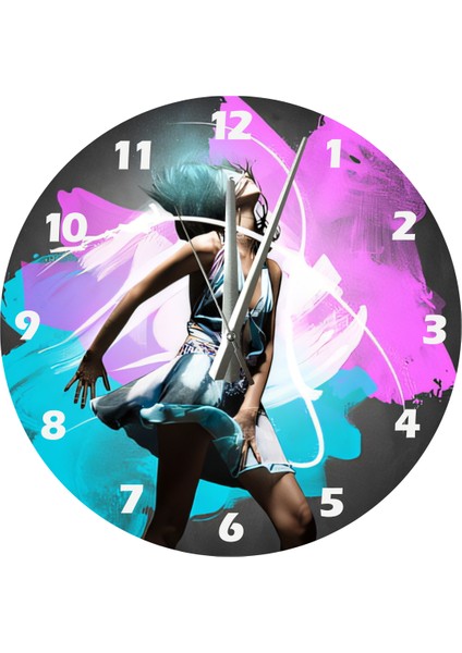 Çılgınlık 30 x 30 cm Akrilik Dekoratif Modern Duvar Saati fiyatları