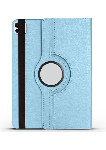 Noktaks - iPad Pro 11 M4 2024 A2836-A2837-A3006 - Kılıf Yatay Dikey Dönen Standlı Kılıf - Mavi