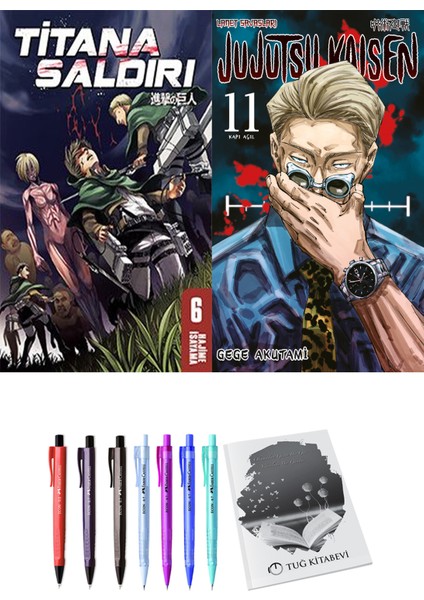 Titana Saldırı 6 ve Jujutsu Kaisen 11 2li Set