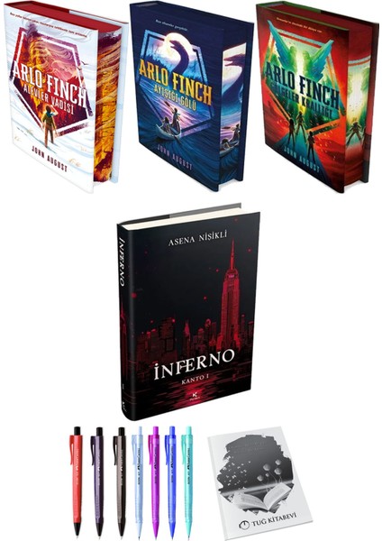 Inferno Kanto 1 Ciltli ve Arlo Finch 3lü Set Ciltli John August