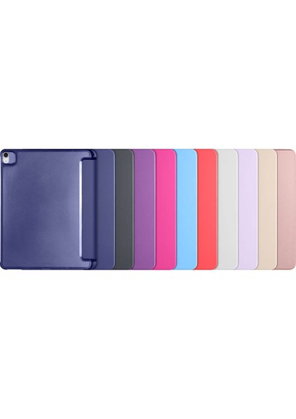 Noktaks - iPad Pro 11 4.nesil 2022 A2759-A2761-A2435-A2762 - Kılıf Smart Cover Kalem Bölmeli Standlı 1-1 Kılıf - Siyah