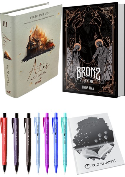 Bronz 1 Şeytan Ciltli ve Ateş Kavuşmak 3 Ciltli Filiz Puluç 2li Set