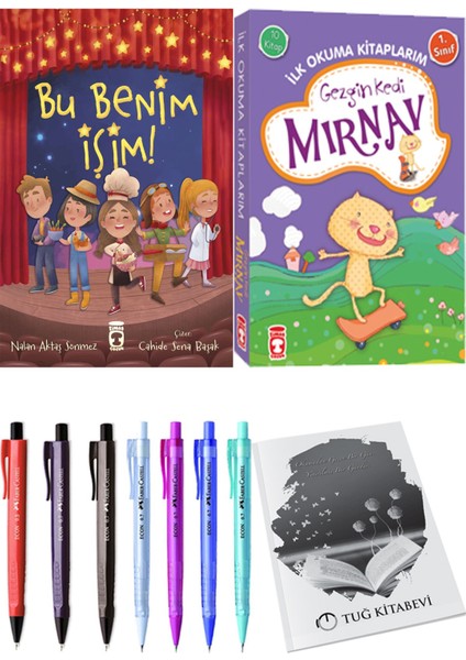 İlk Okuma Kitaplarım Gezgin Kedi Mırnav 10 Kitap ve Bu Benim Işim! 2li Set