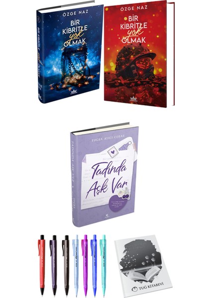 Bir Kibritle Yok Olmak 2li Set Ciltli ve Tadında Aşk Var Ciltli Tuğba Atıcı Coşar