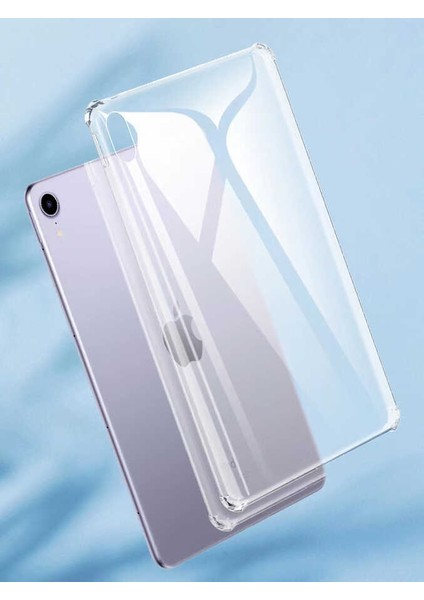 Noktaks - iPad Mini 6.nesil 8.3.inç 2021 A2567-A2568-A2569 - Kılıf Köşe Korumalı Anti Shock Silikon Kapak - Şeffaf indirimleri