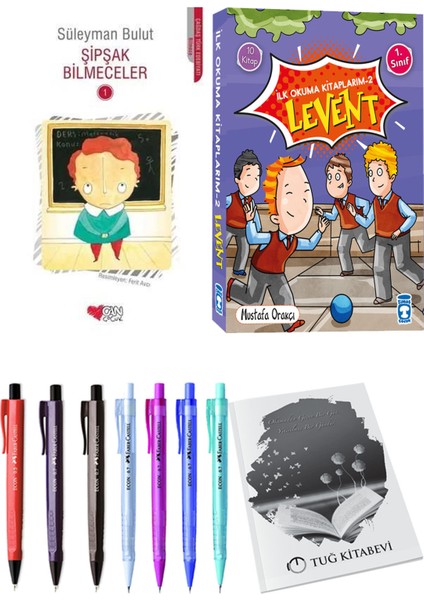 İlk Okuma Kitaplarım 2 Levent 10 Kitap ve Şipşak Bilmeceler 1 2li Set