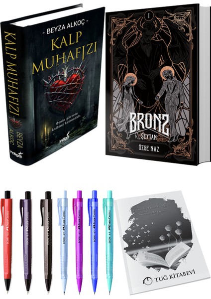 Bronz 1 Şeytan Ciltli ve Kalp Muhafızı 1 Ciltli Beyza Alkoç 2li Set