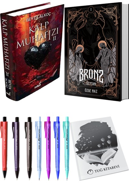 Bronz 1 Şeytan Ciltli ve Kalp Muhafızı 2 Ciltli Beyza Alkoç 2li Set