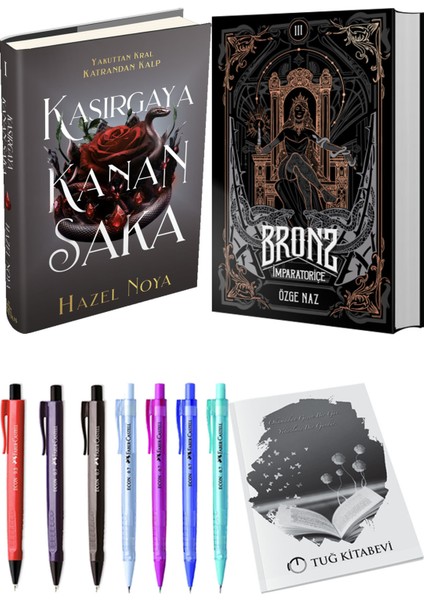 Bronz 3 Imparatoriçe Ciltli ve Ephesus Yayınları Kasırgaya Kanan Saka 1 Ciltli Hazel Noya 2li Set