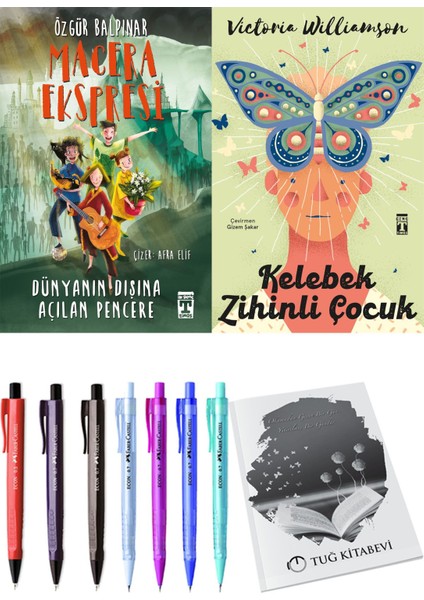 Kelebek Zihinli Çocuk ve Gelecek Ekspresi Dünyanın Dışına Açılan Pencere 2li Set