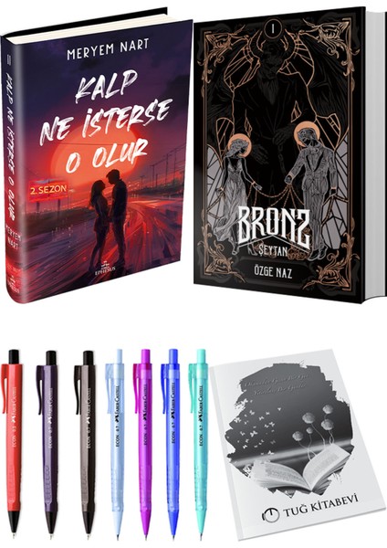 Bronz 1 Şeytan Ciltli ve Kalp Ne Isterse O Olur 2 Ciltli Meryem Nart 2li Set