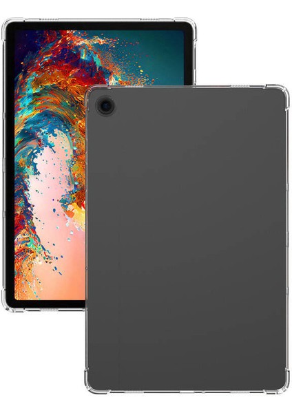 Noktaks - Galaxy Tab A9 8.7.inç SM-X110 - Kılıf Köşe Korumalı Anti Shock Silikon Kapak - Şeffaf fırsatları