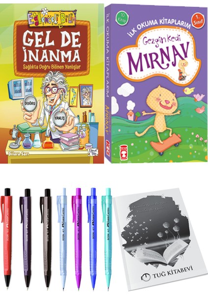 İlk Okuma Kitaplarım Gezgin Kedi Mırnav 10 Kitap ve Gel De Inanma 2li Set