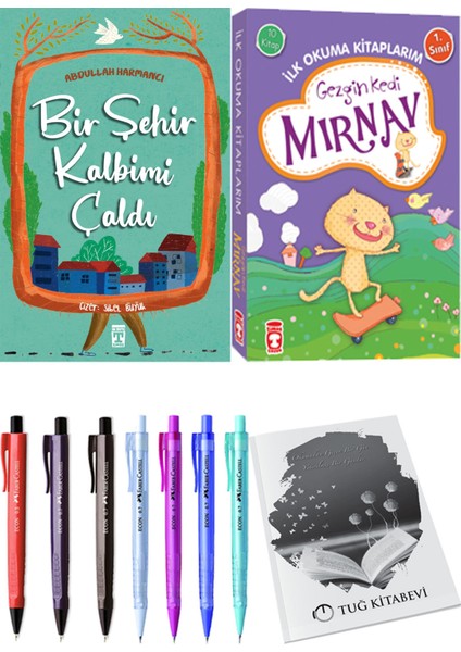 İlk Okuma Kitaplarım Gezgin Kedi Mırnav 10 Kitap ve Bir Şehir Kalbimi Çaldı 2li Set