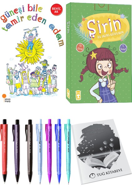 Şirin İlk Okuma Kitaplarım 10 Kitap ve Güneşi Bile Tamir Eden Adam 2li Set