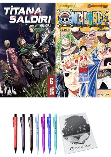 Titana Saldırı 6 ve One Piece 24 2li Set