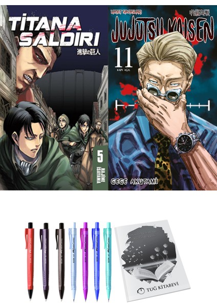 Titana Saldırı 5 ve Jujutsu Kaisen 11 2li Set