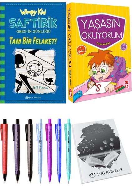 Yaşasın Okuyorum 10 Kitap ve Saftirik 12 Tam Bir Felaket! 2li Set