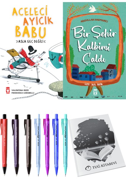Bir Şehir Kalbimi Çaldı ve Aceleci Ayıcık Babu Asla Geç Değil 2li Set