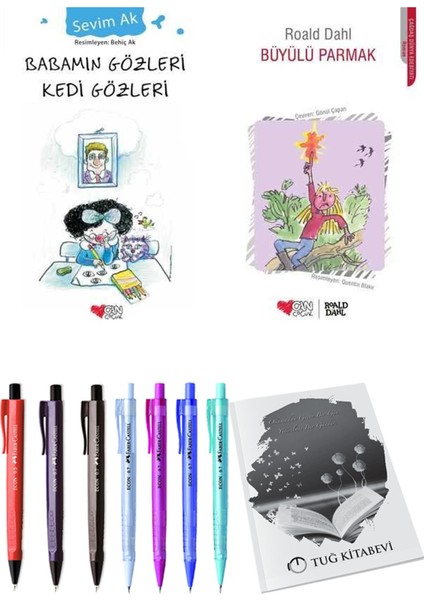 Büyülü Parmak ve Babamın Gözleri Kedi Gözleri 2li Set