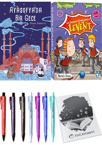 İlk Okuma Kitaplarım 2 Levent 10 Kitap ve Ayasofya'da Bir Gece 2li Set