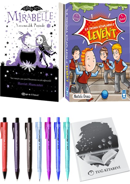 İlk Okuma Kitaplarım 2 Levent 10 Kitap ve Mirabelle 1 Yaramazlık Peşinde 2li Set