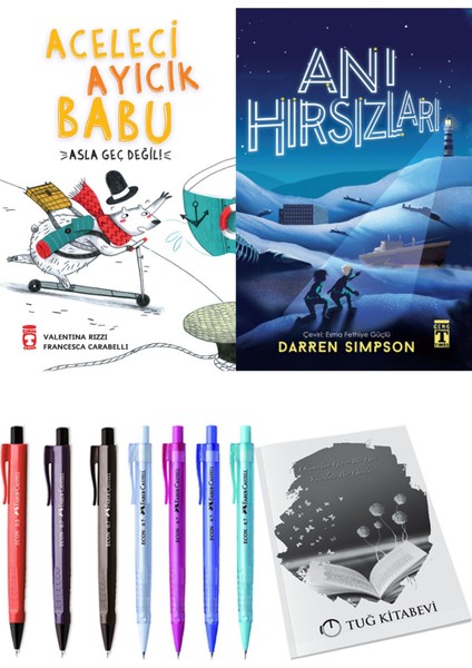 Anı Hırsızları ve Aceleci Ayıcık Babu Asla Geç Değil 2li Set