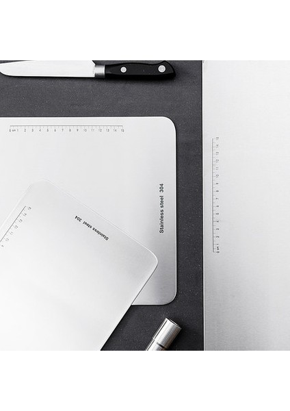 Çift Taraflı Paslanmaz Çelik Kesme Tahtası 36X25CM (Yurt Dışından) fiyatları