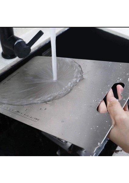 Çift Taraflı Paslanmaz Çelik Kesme Tahtası 36X25CM (Yurt Dışından) indirimleri