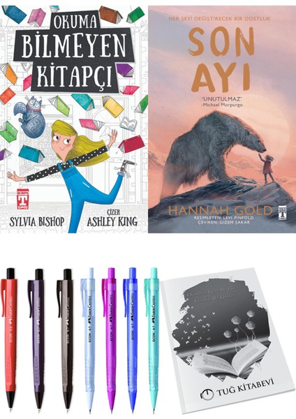 Son Ayı ve Okuma Bilmeyen Kitapçı 2li Set