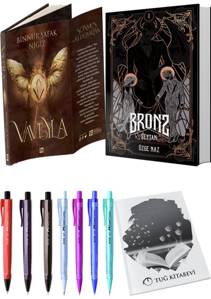 Bronz 1 Şeytan Ciltli ve Vaveyla 1 Sönmüş Ciltli Binnur Şafak Nigiz 2li Set
