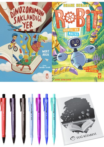 Robit 3 Gıcırtılı Bir Macera ve Dinazorumun Saklandığı Yer 2li Set