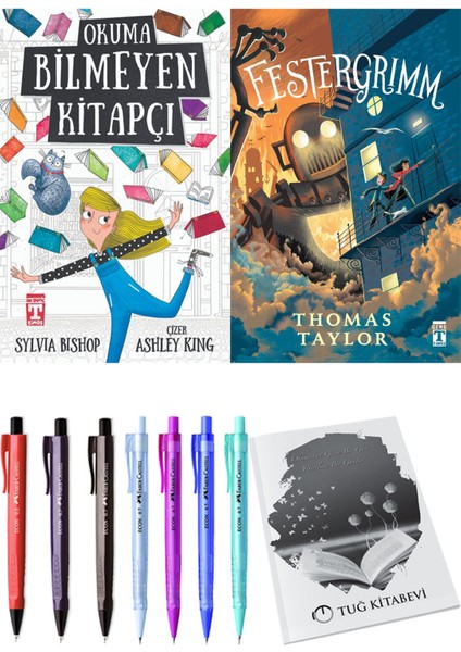 Festergrimm ve Okuma Bilmeyen Kitapçı 2li Set