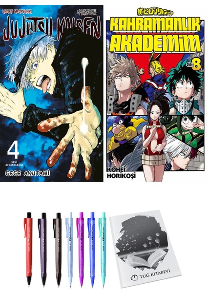 Jujutsu Kaisen 4 ve Kahramanlık Akademim 8 2li Set