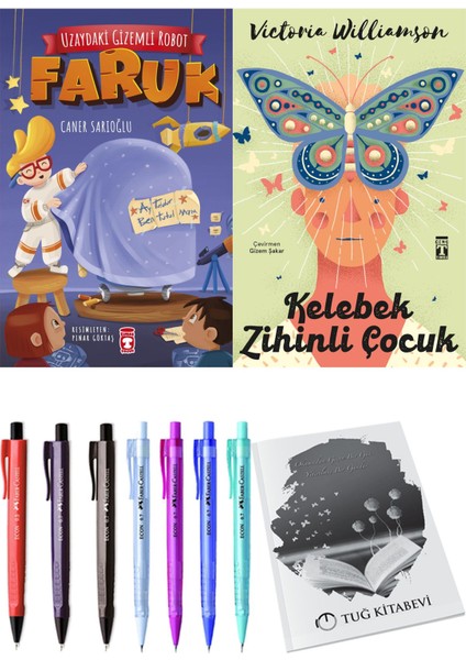 Kelebek Zihinli Çocuk ve Uzaydaki Gizemli Robot Faruk 2li Set